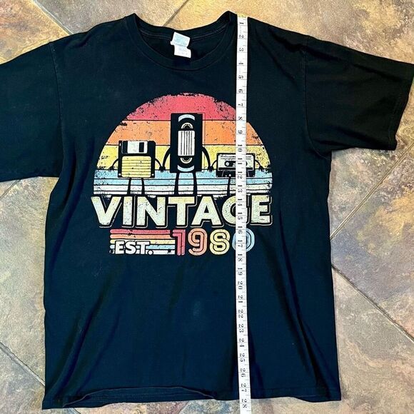 Vintage Est. 1980 Short Sleeve Shirt Large - Picture 5 of 9